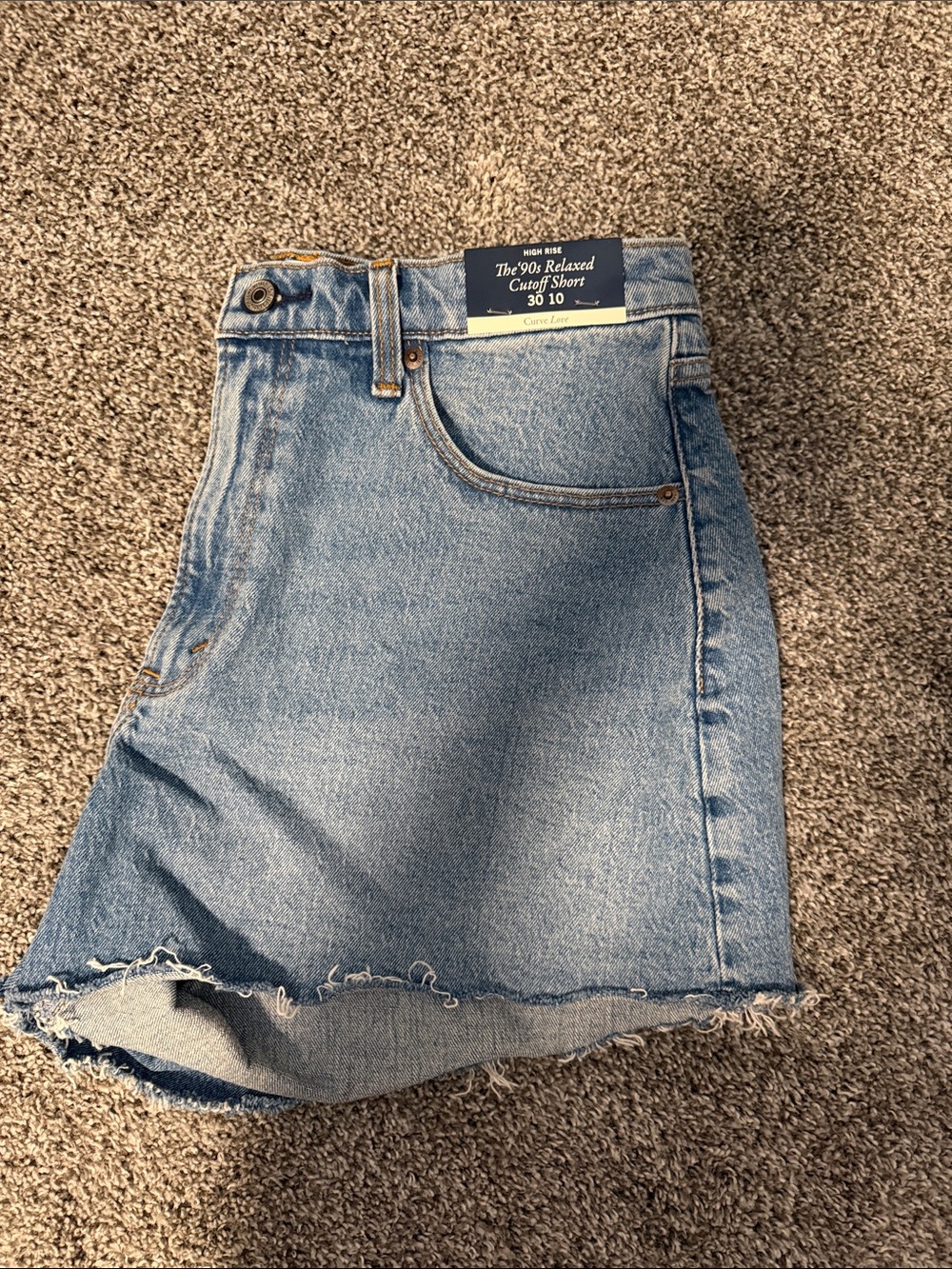 The '90s Relaxed Cutoff Denim Short - Curve Love